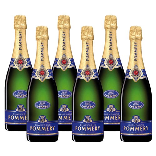 Crate of 6 Pommery Brut Royal Champagne 75cl